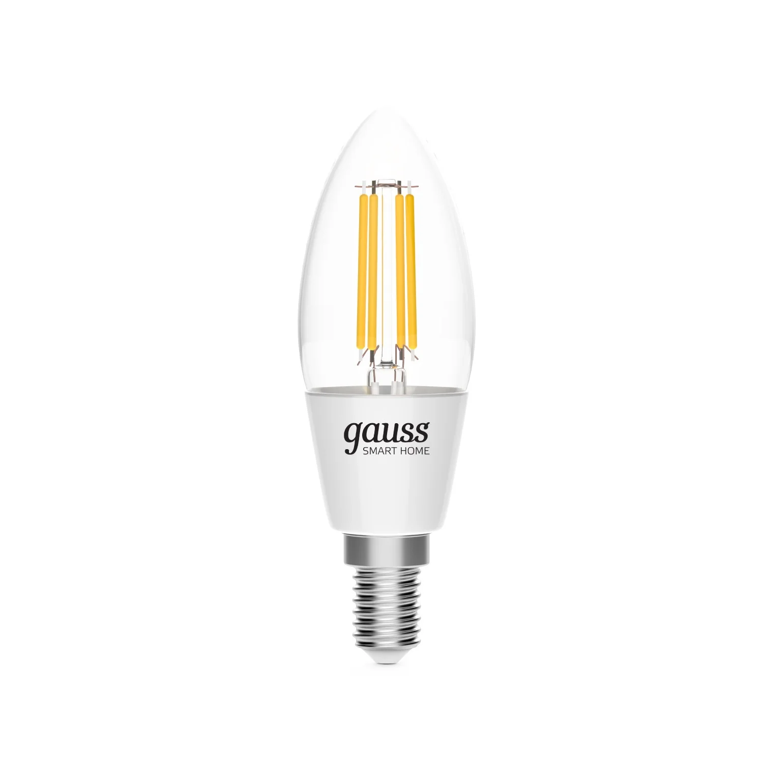 Лампа светодиодная умная филаментная LED 4.5 Вт 495 лм 2700К E14 AC 220В IP20 диммируемая управление по Wi-Fi Smart Home