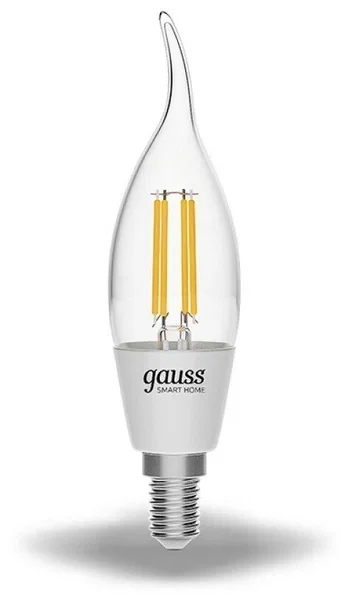 Лампа светодиодная умная филаментная LED 4.5 Вт 495 лм 2700К E14 AC 220В IP20 диммируемая управление по Wi-Fi Smart Home
