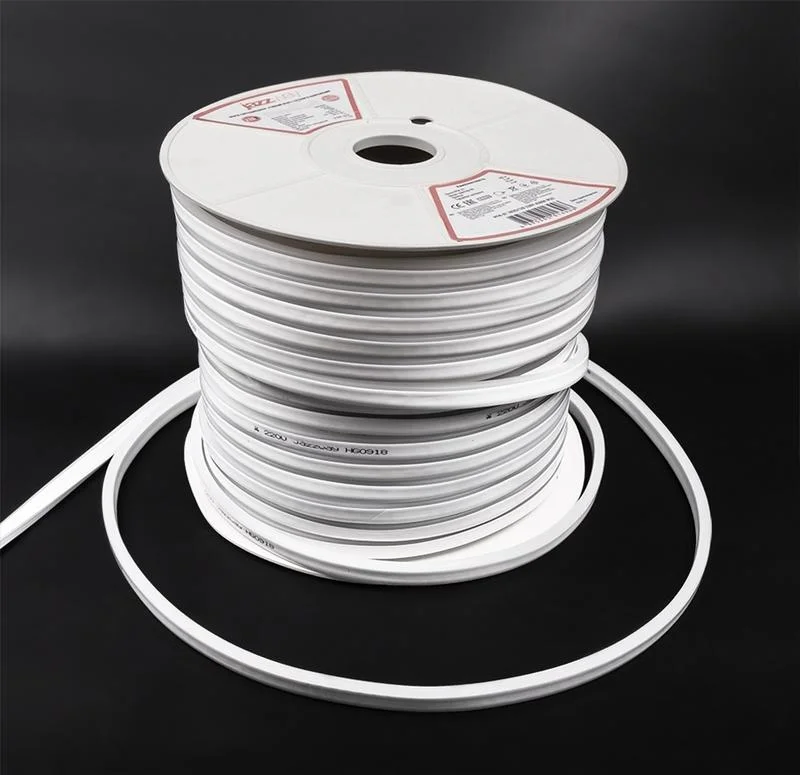 Лента "Неон" PFN-01 2835/120 220V 6w/m 8*16mm 3000K Теплый IP65 50m Jazzway