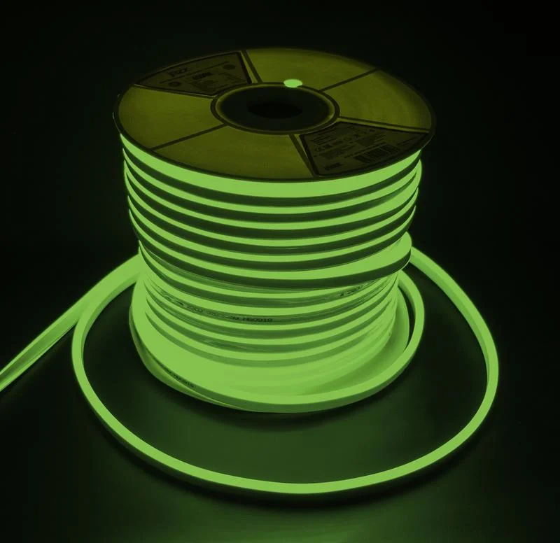 Лента "Неон" PFN-01 2835/120 220V 6w/m 8*16mm Green Зеленый IP65 50m Jazzway