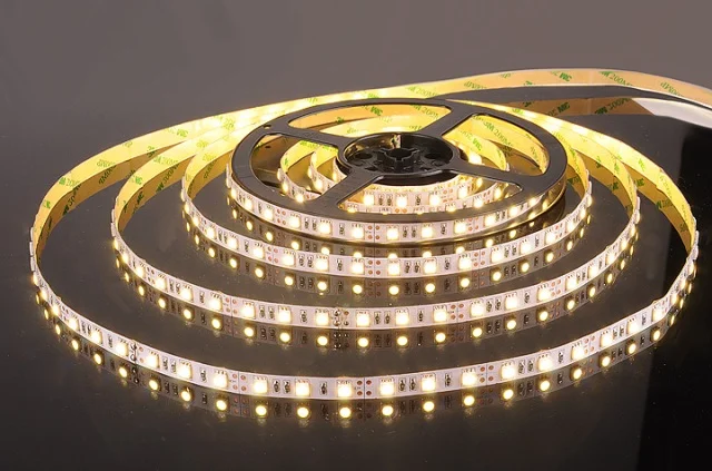 Лента свет. 7,2 Вт/м SMD5050 Открытая (IP33) Цвет Теплый белый 12В