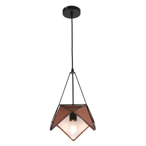 Люстра подвесная 1*60Вт E27 MD.7320-1-P BROWN