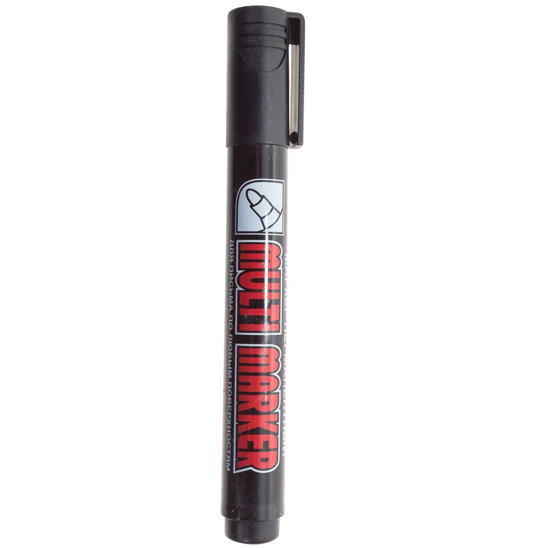 Маркер перманентный 3мм пулевидный Crown Multi Marker (черный) 08-8601 / СРМ-800