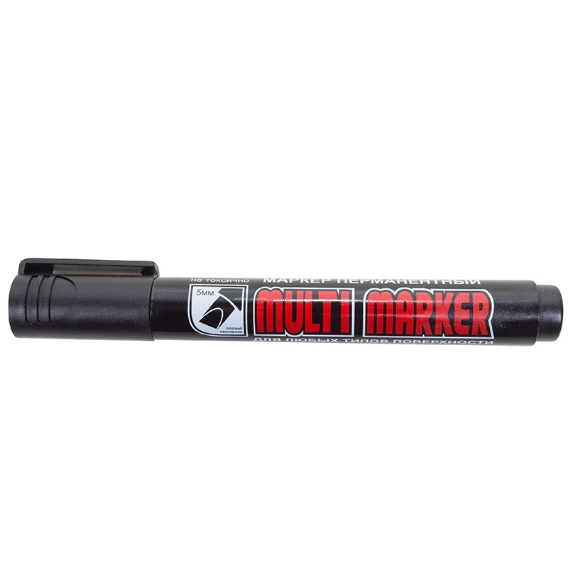 Маркер перманентный 5мм скошенный Crown Multi Marker Chisel (черный) 08-8801 / СРМ-800СН