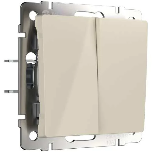 Механизм переключателя 2-кл. проходной 10A (сл. кость) Werkel W1122003