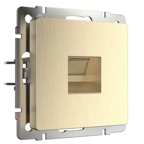 Механизм розетки RJ45 кат.5е UTP (шампань рифленый) Werkel W1181010