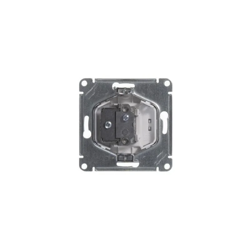 Механизм розетки TV оконечная Glossa (белая) 1DB SchE GSL000191