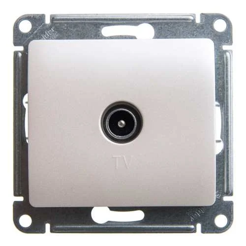 Механизм розетки TV оконечная Glossa (перламутр) 1DB SchE GSL000691