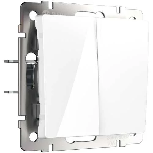 Механизм выключателя 2-кл. 10A (белый) Werkel W1120001