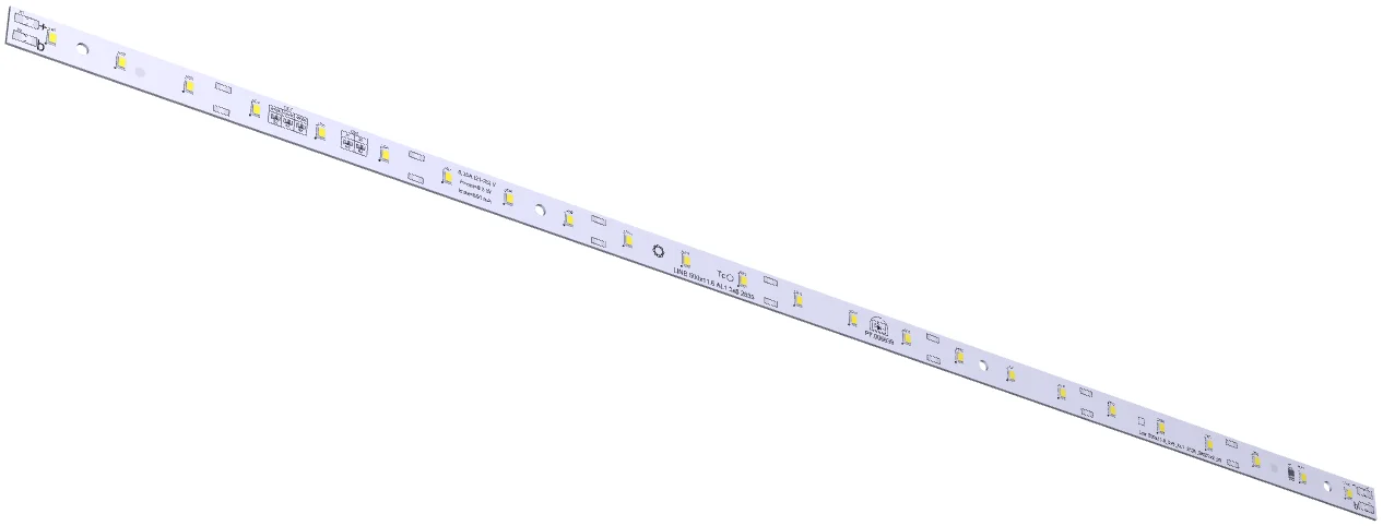 Модуль светодиодный LINE 500x11.6 AL1 3x8 Refond 2835 CRI80 5000K
