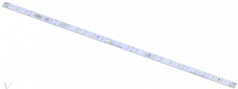 Модуль светодиодный LINE 500x11.6 AL1 3x9 Refond 2835 CRI80 4000K SMD2x2