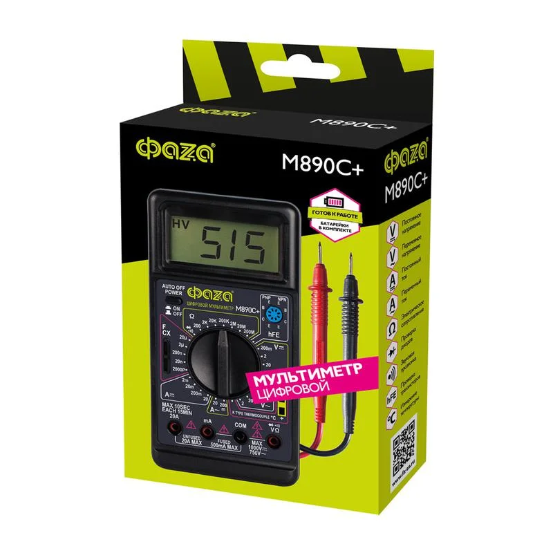 Мультиметр Мультиметр ФАZА цифровой M890C+ — фото 12