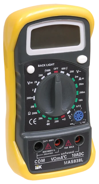 Мультиметр цифровой Master MAS830L IEK