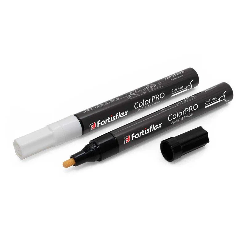 Набор фломастеров маркировочных ColorPRO Fortisflex (2 цвета: черный, белый) 83407