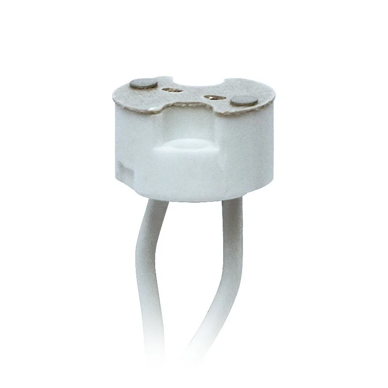 Патрон керамический ULH-GU4/GU5.3-Ceramic-15cm для лампы на цоколе GU4/GU5.3