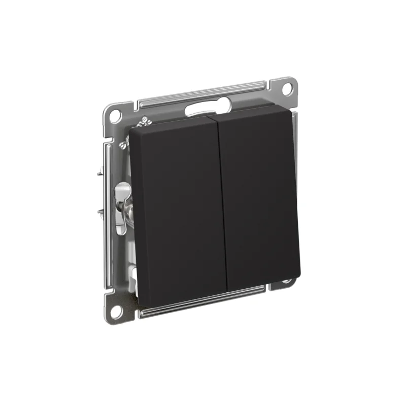 Переключатель проходной с/п 2-кл. AtlasDesign 10А IP20 (сх. 6/2) 10AX механизм карбон SE ATN001065