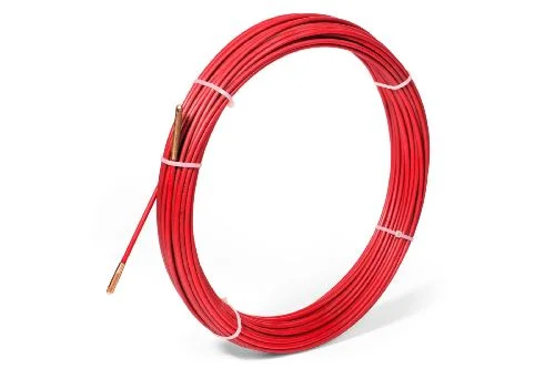 Протяжка для кабеля стеклопруток L15м FGP-4,5/15 Fortisflex 77507 красная