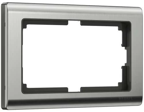Рамка 2-ой розетки Metallic (глянц.никель) Werkel W0081602 снят с произв.