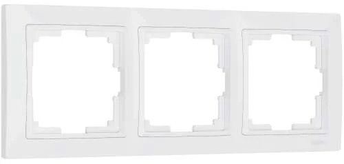 Рамка 3-м Snabb Basic (белая) Werkel W0032001