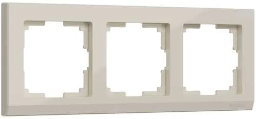 Рамка 3-м Stark (слоновая кость) Werkel W0031803