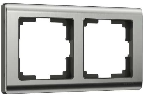 Рамка металл. 2-м Metallic (глянц.никель) Werkel W0021602