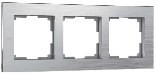 Рамка металл.3-м Aluminium (алюмин.) Werkel W0031706
