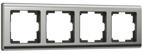Рамка металл. 4-м Metallic (глянц.никель) Werkel W0041602