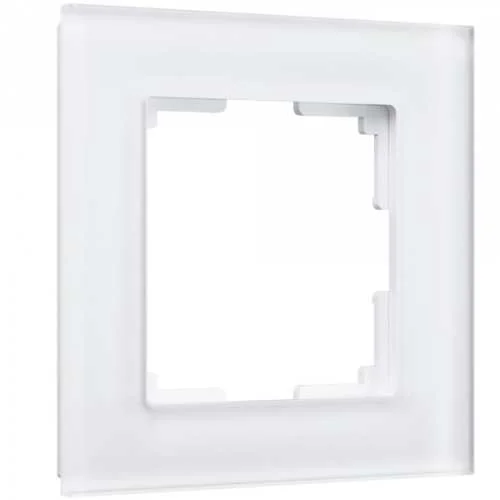 Рамка стекло 1-м Favorit (белый матовый) Werkel W0011105