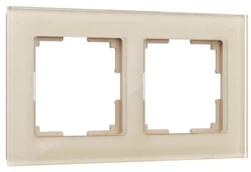 Рамка стекло 2-м Favorit (шампань) Werkel W0021111 (WL01-Frame-02)
