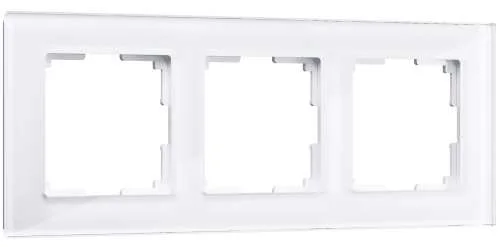 Рамка стекло 3-м Favorit (белый) Werkel W0031101