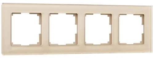 Рамка стекло 4-м Favorit (шампань) Werkel W0041111