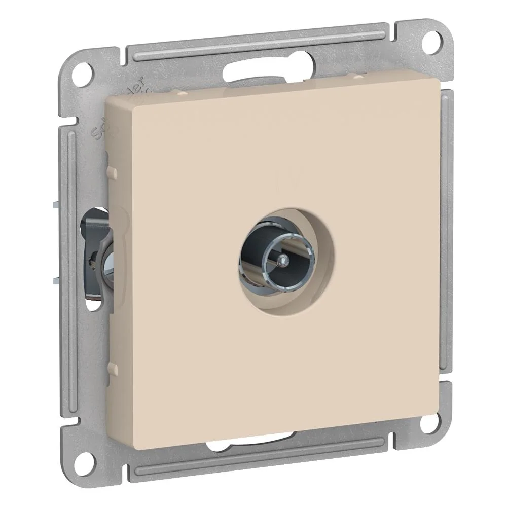 Розетка с/п TV оконечная AtlasDesign механизм бежевый 1DB SE ATN000291