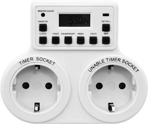 Розетка с таймером (недельная) 3500W/16A 230V, TM25 Арт. 23236