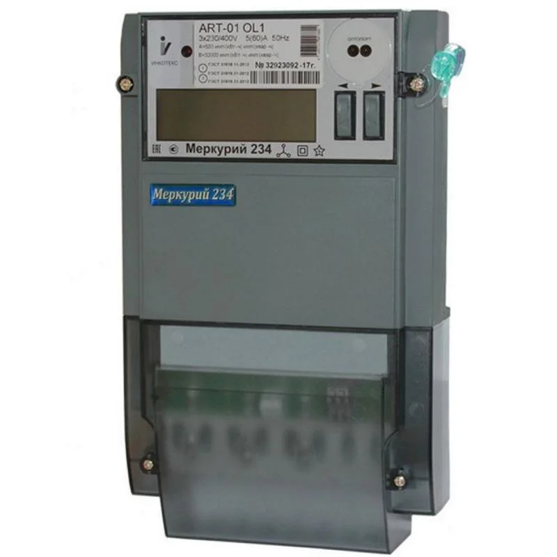 Счетчик Меркурий 3ф 234 ART-01 OL1 оптопорт; RS-485; PLC; ЖКИ