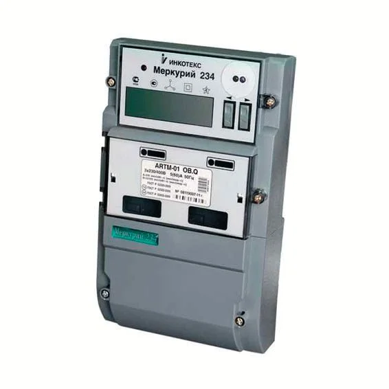 Счетчик Меркурий 3ф 234 ART-02 L1 5-100А; 3*230/400В оптопорт; RS-485; PLC; ЖКИ