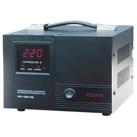 Стабилизатор РЕСАНТА 1ф АСН-1000W/1-ЭМ эл.механ. 900/63/1/2