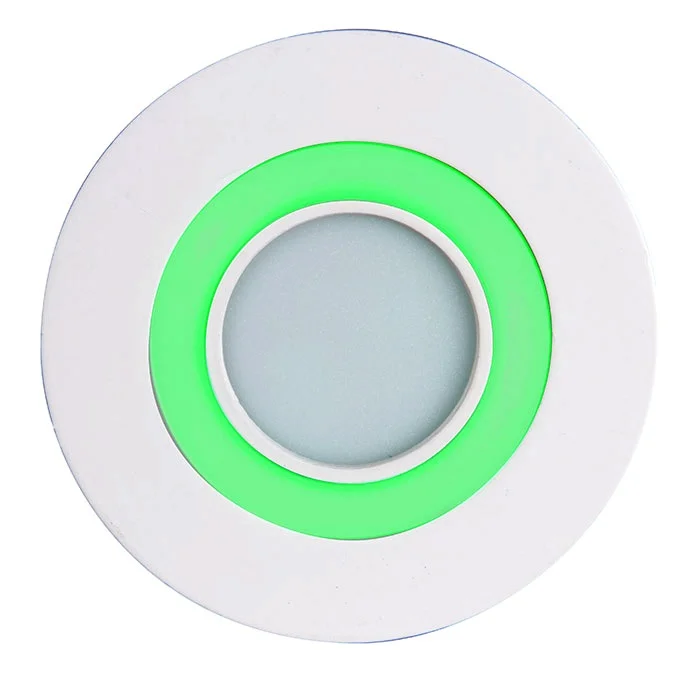 *Св.пот.свет. PPL-R 12031 6W/2W 6500K green зеленый/круглый JAZZway