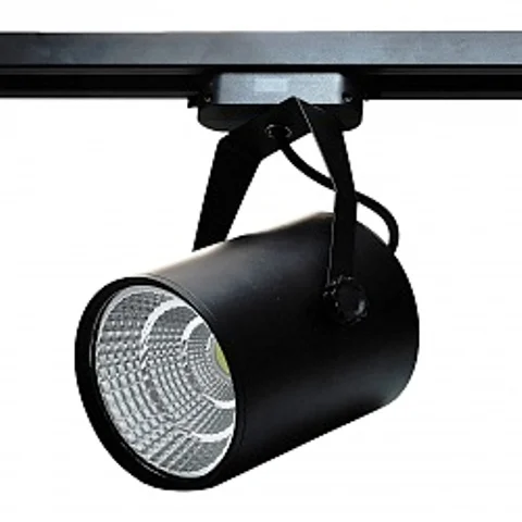 Светильник на однофазный трек светодиодный. LED 220V 15W. 3000К Черный IL.0010.2164