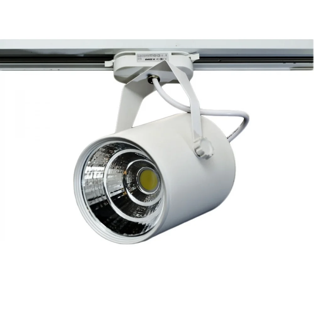 Светильник на однофазный трек светодиодный. LED 220V 30W. 3000K Белый IL.0010.0065