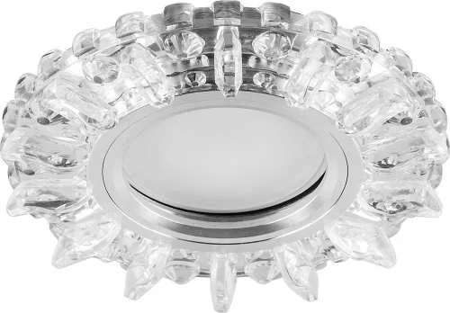 Светильник потолочный встраиваемый со св/д подсветкой 15LED*2835 SMD 4000K, MR16 50W 28893 снят