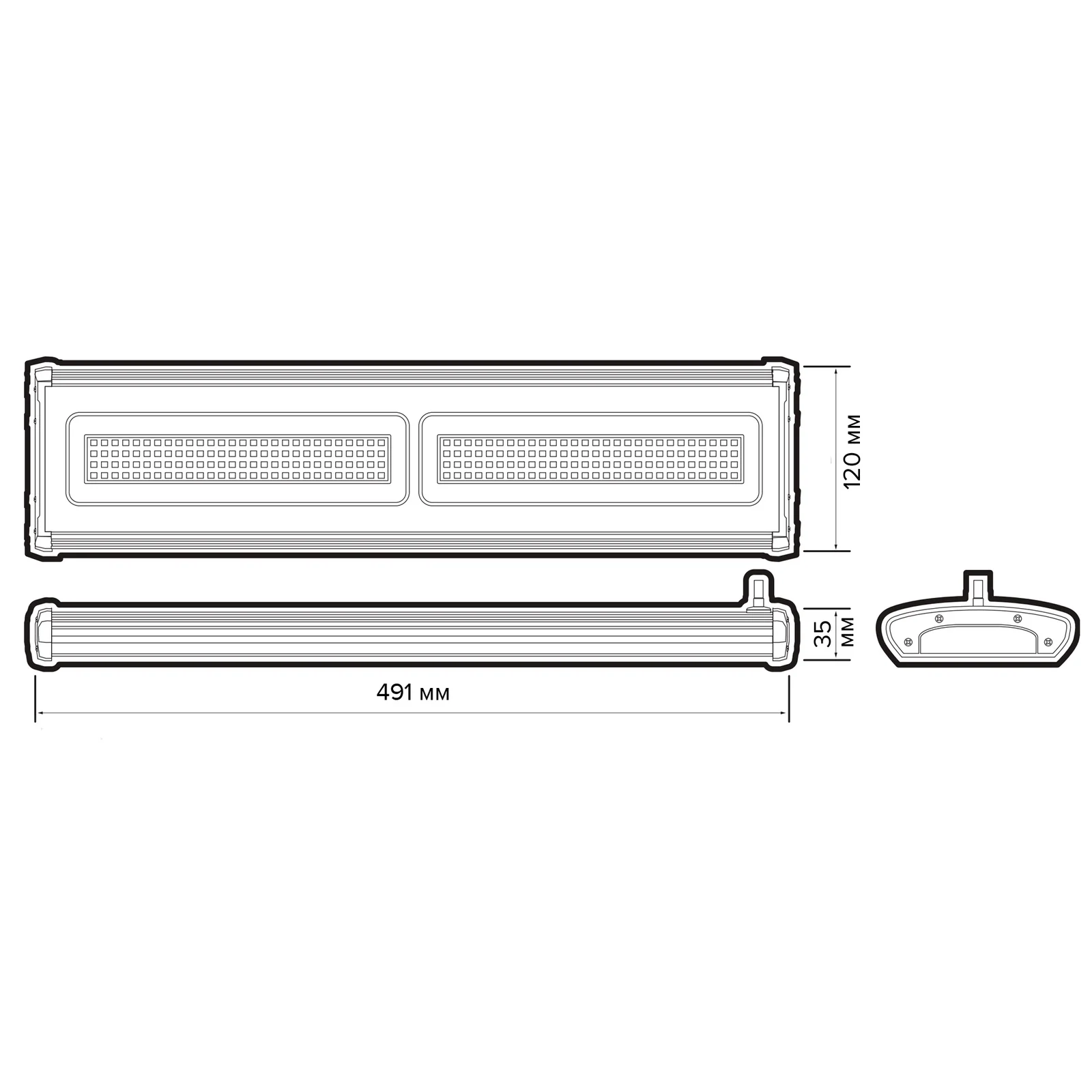 Светильник PPI- 03 100w 5000K 120° 9000Лм IP65 230V/50Hz Jazzway — фото 7