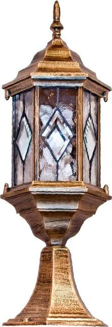 Светильник Сорренто на постамент садово-парковый PL124 (чер золото) Feron 11346