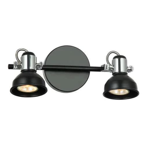 Светильник Спот 2*50Вт GU10 BK+CH SP.031-72-08