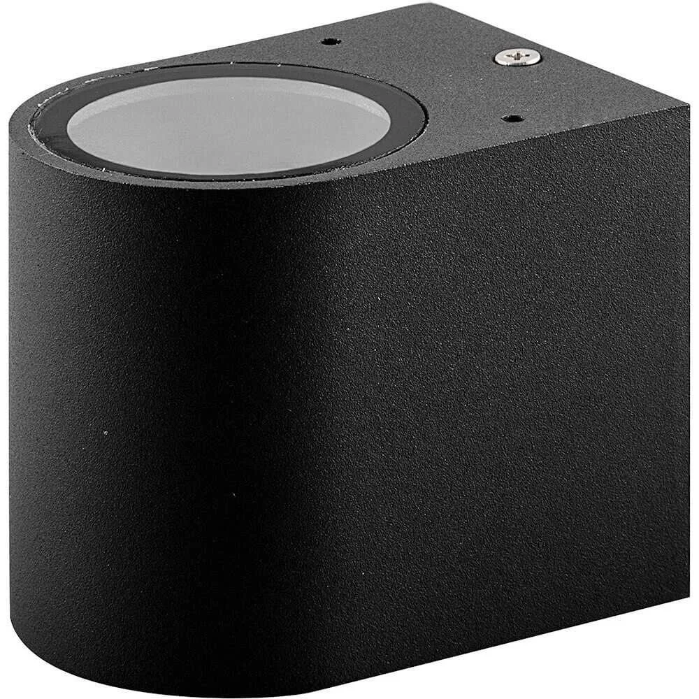 Светильник Techno Бостон настенный садово-парковый DH014 (черный) 35W GU10 78х68х100мм Feron 11866