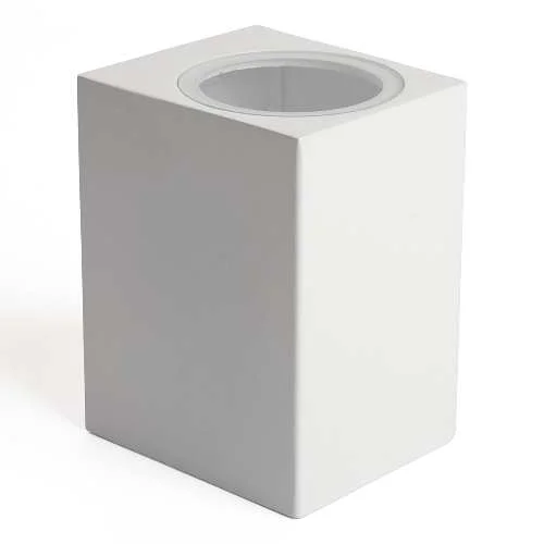 Светильник Techno Бостон настенный садово-парковый DH050 (белый) 35W GU10 68х78х100мм Feron 48326