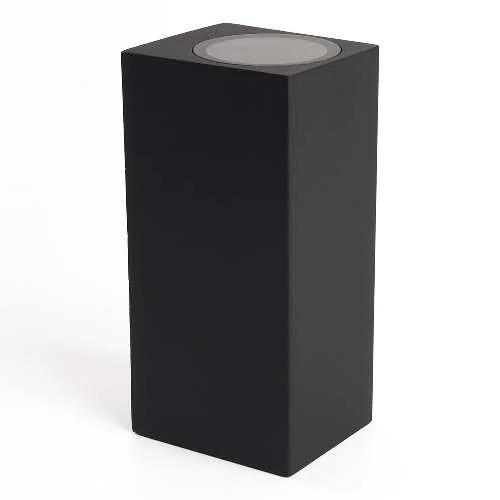 Светильник Techno Бостон настенный садово-парковый DH051 (черный) 35W GU10 68х78х160мм Feron 48330