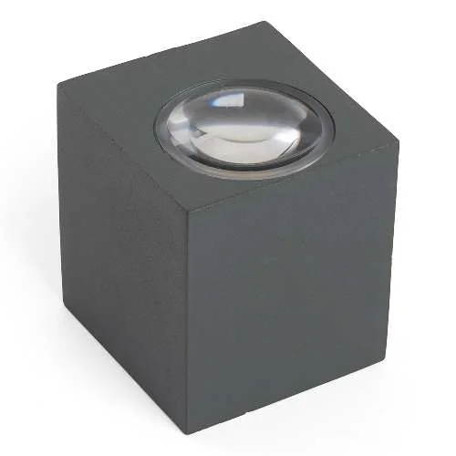 Светильник Techno Бостон настенный садово-парковый DH054 (серый) 6W 3000К 55х55х65мм Feron 48485