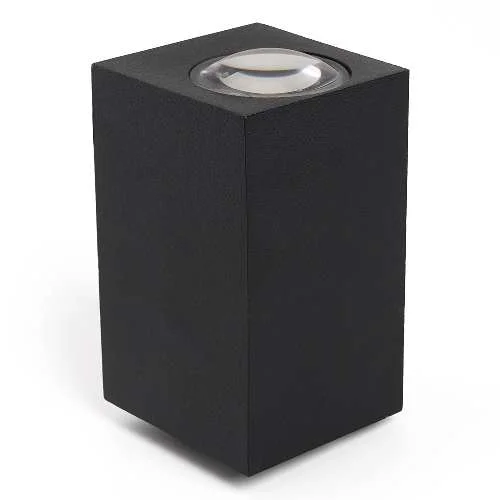 Светильник Techno Бостон настенный садово-парковый DH055 (черный) 6W 3000К 55х55х100мм Feron 48487