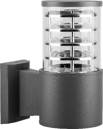 Светильник Techno Сан-Франциско настенный садово-парковый, вверх DH0801 (серый) 60W E27 Feron 06301