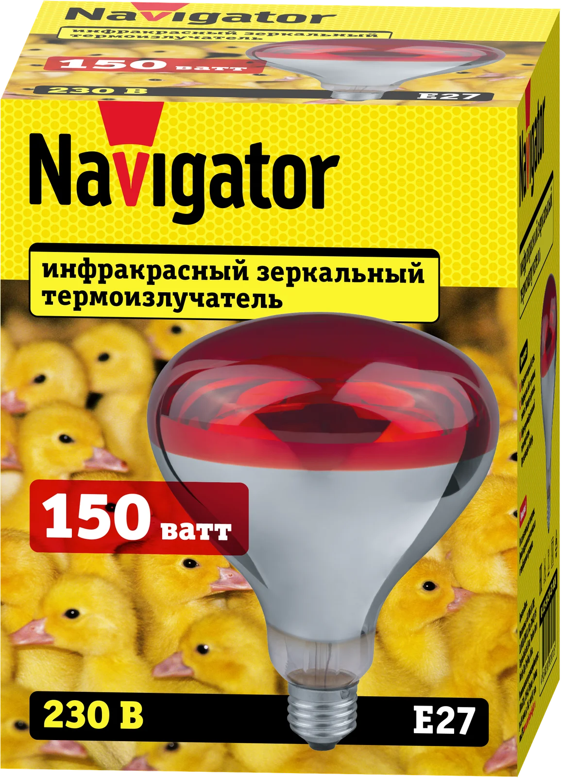 Термоизлучатель РН 150вт NI-R125-150-230-Е27-ИКЗК